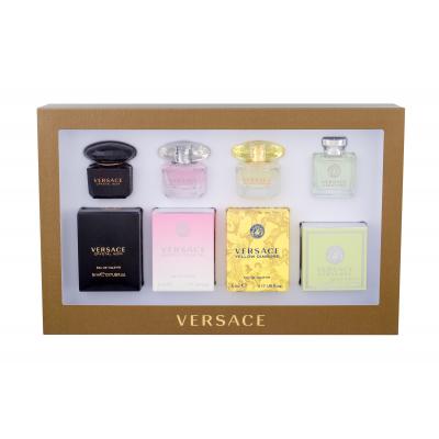 Versace Mini Set 4 Dárková kazeta edt Versense 5 ml + edt Yellow Diamond 5 ml + edt Bright Crystal 5 ml + edt Crystal Noir 5 ml