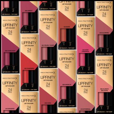 Max Factor Lipfinity 24HRS Lip Colour Rtěnka pro ženy 4,2 g Odstín 115 Confident