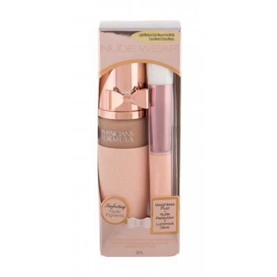 Physicians Formula Nude Wear Touch of Glow Dárková kazeta make-up 30 ml + kosmetický štětec 1 ks