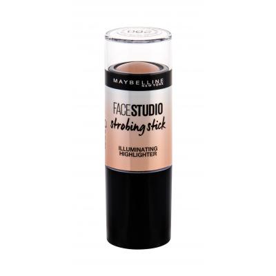 Maybelline FaceStudio Strobing Stick Rozjasňovač pro ženy 9 g Odstín 200 Medium-Nude Glow
