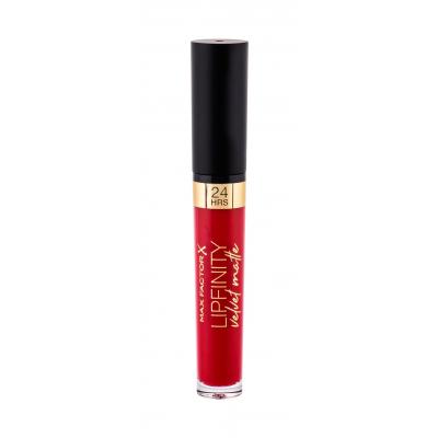 Max Factor Lipfinity Velvet Matte 24HRS Rtěnka pro ženy 3,5 ml Odstín 025 Red Luxury