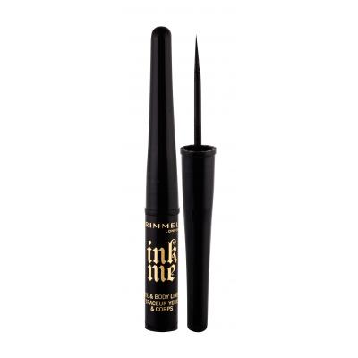 Rimmel London Ink Me Oční linka pro ženy 3,5 ml Odstín 001 Black