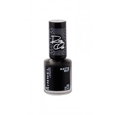 Rimmel London 60 Seconds By Rita Ora Lak na nehty pro ženy 8 ml Odstín 906 Matte Black
