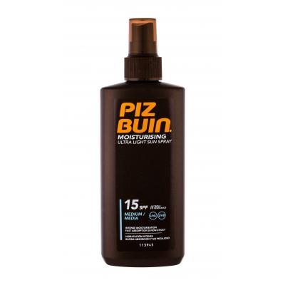 PIZ BUIN Moisturising Ultra Light Sun Spray SPF15 Opalovací přípravek na tělo 200 ml