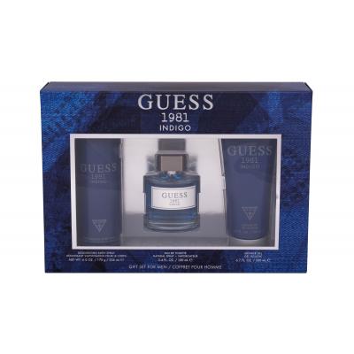 GUESS Guess 1981 Indigo For Men Dárková kazeta toaletní voda 100 ml + deodorant 226 ml + sprchový gel 200 ml