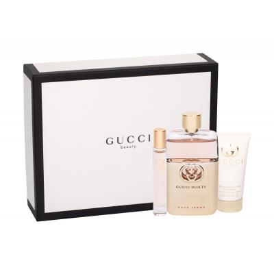 Gucci Guilty Dárková kazeta parfémovaná voda 90 ml + tělové mléko 50 ml + toaletní voda 7,4 ml