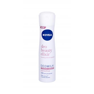 Nivea Deo Beauty Elixir Deomilk Sensitive Antiperspirant pro ženy 150 ml