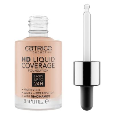 Catrice HD Liquid Coverage 24H Make-up pro ženy 30 ml Odstín 020 Rose Beige