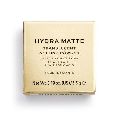 Revolution Pro Hydra Matte Setting Powder Pudr pro ženy 5,5 g Odstín Translucent