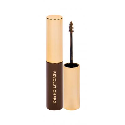 Makeup Revolution London Revolution PRO Brow Volume And Sculpt Gel Gel a pomáda na obočí pro ženy 6 ml Odstín Warm Brown