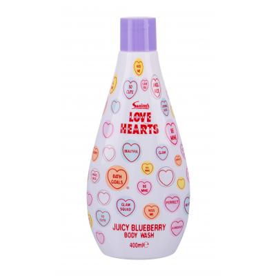 Swizzels Love Hearts Juicy Blueberry Sprchový gel pro děti 400 ml