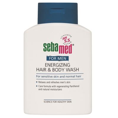 SebaMed For Men Energizing Hair &amp; Body Wash Šampon pro muže 200 ml