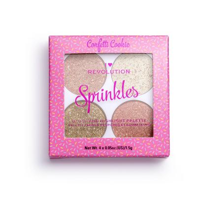 Makeup Revolution London I Heart Revolution Sprinkles Tvářenka pro ženy 6 g Odstín Confetti Cookie