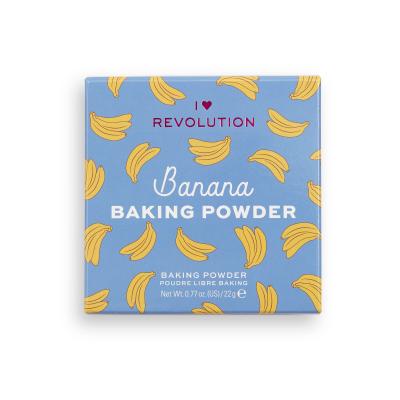 I Heart Revolution Loose Baking Powder Pudr pro ženy 22 g Odstín Banana