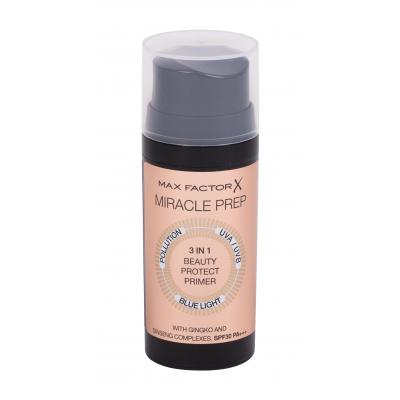 Max Factor Miracle Prep 3 in 1 Beauty Protect SPF30 Báze pod make-up pro ženy 30 ml