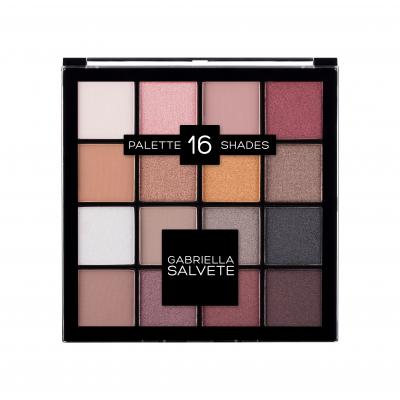 Gabriella Salvete Palette 16 Shades Oční stín pro ženy 20,8 g Odstín 02 Pink