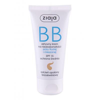 Ziaja BB Cream Oily and Mixed Skin SPF15 BB krém pro ženy 50 ml Odstín Dark