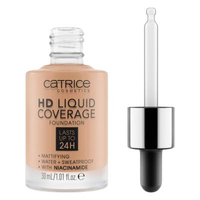 Catrice HD Liquid Coverage 24H Make-up pro ženy 30 ml Odstín 040 Warm Beige