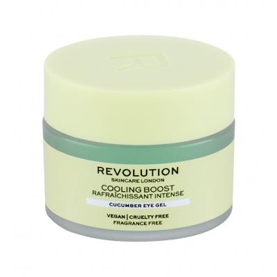 Revolution Skincare Cooling Boost Cucumber Oční gel pro ženy 15 ml