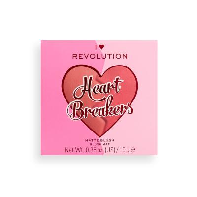 I Heart Revolution Heartbreakers Matte Blush Tvářenka pro ženy 10 g Odstín Charming