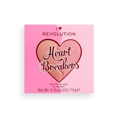I Heart Revolution Heartbreakers Matte Blush Tvářenka pro ženy 10 g Odstín Creative