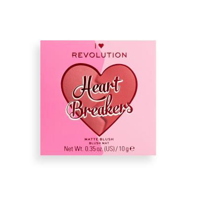 I Heart Revolution Heartbreakers Matte Blush Tvářenka pro ženy 10 g Odstín Kind