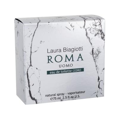 Laura Biagiotti Roma Uomo Cedro Toaletní voda pro muže 75 ml poškozená krabička