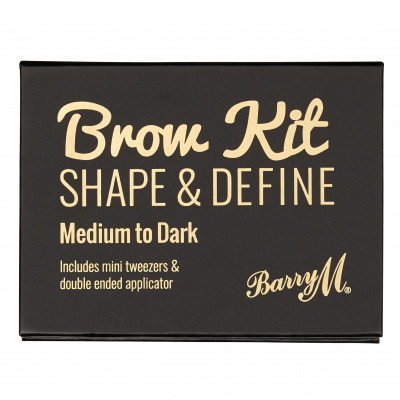 Barry M Brow Kit Set a paletka na obočí pro ženy 4,5 g Odstín Medium - Dark
