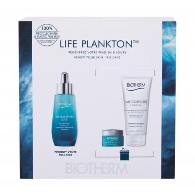 Biotherm Life Plankton Elixir Dárková kazeta pleťové sérum 50 ml + péče o oční okolí 5 ml + tělové mléko Lait Corporel 100 ml