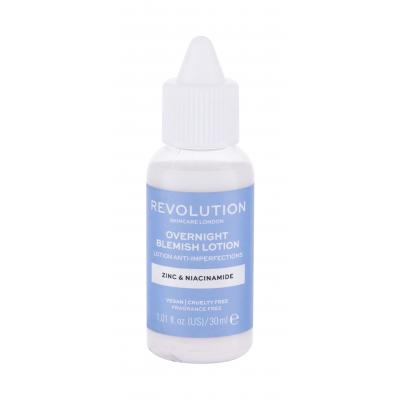 Revolution Skincare Overnight Blemish Lotion Zinc & Niacinamide Lokální péče pro ženy 30 ml