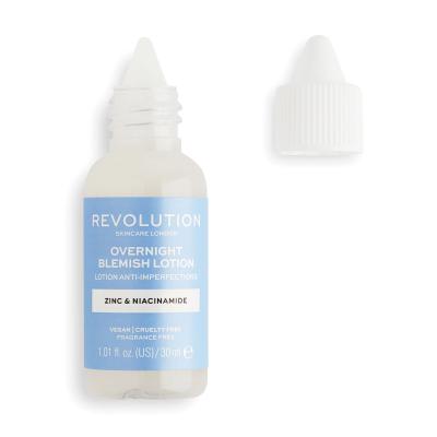 Revolution Skincare Overnight Blemish Lotion Zinc &amp; Niacinamide Lokální péče pro ženy 30 ml
