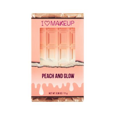 Makeup Revolution London I Heart Makeup Chocolate Duo Palette Rozjasňovač pro ženy 11,2 g Odstín Peach And Glow