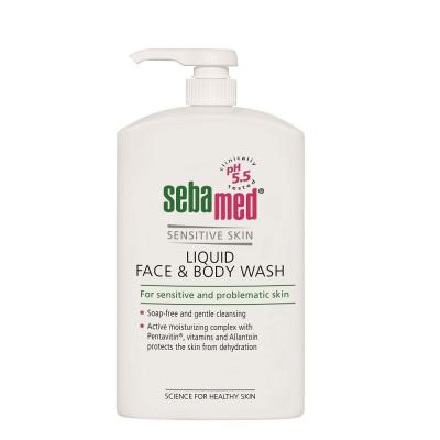 SebaMed Sensitive Skin Face &amp; Body Wash Tekuté mýdlo pro ženy 1000 ml