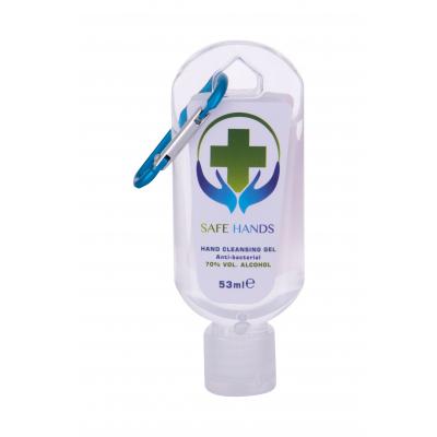 Safe Hands Anti-bacterial Hand Cleansing Gel With Blue Carbin Antibakteriální přípravek 53 ml
