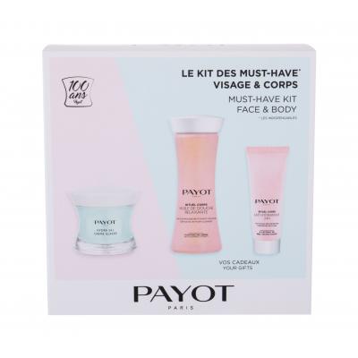 PAYOT Hydra 24+ Crème Glacée Dárková kazeta denní pleťová péče 50 ml + čisticí pleťová pěna Rituel Corps 125 ml + tělové mléko Rituel Corps 25 ml