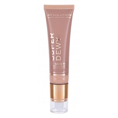 Makeup Revolution London Superdewy Skin Tint Make-up pro ženy 55 ml Odstín Medium Tan