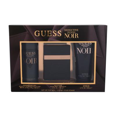 GUESS Seductive Homme Noir Dárková kazeta toaletní voda 100 ml + sprchový gel 200 ml + deodorant 226 ml