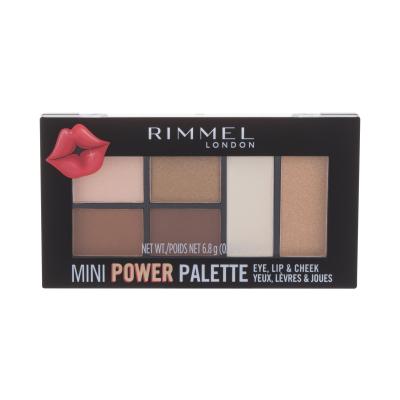 Rimmel London Mini Power Palette Konturovací paletka pro ženy 6,8 g Odstín 002 Sassy