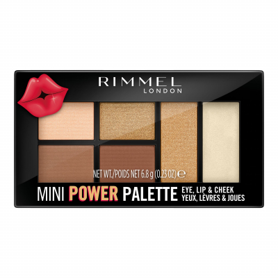 Rimmel London Mini Power Palette Konturovací paletka pro ženy 6,8 g Odstín 002 Sassy
