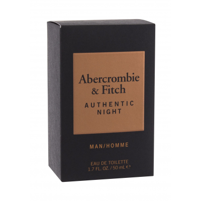 Abercrombie &amp; Fitch Authentic Night Toaletní voda pro muže 50 ml
