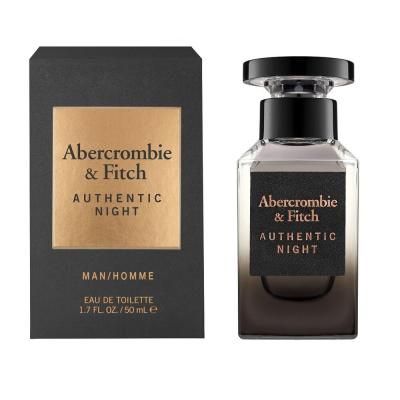 Abercrombie &amp; Fitch Authentic Night Toaletní voda pro muže 50 ml