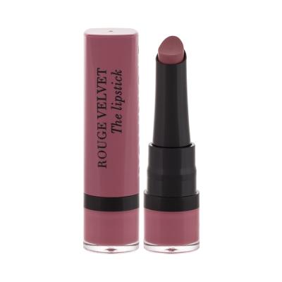 BOURJOIS Paris Rouge Velvet The Lipstick Rtěnka pro ženy 2,4 g Odstín 19 Place Des Roses