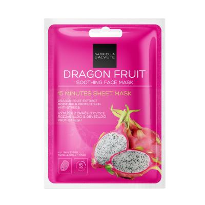 Gabriella Salvete 15 Minutes Sheet Mask Pleťová maska pro ženy 1 ks Odstín Dragon Fruit