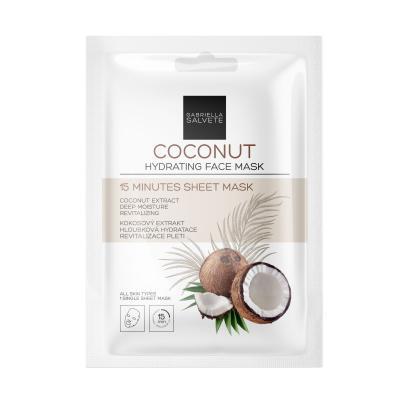 Gabriella Salvete 15 Minutes Sheet Mask Pleťová maska pro ženy 1 ks Odstín Coconut