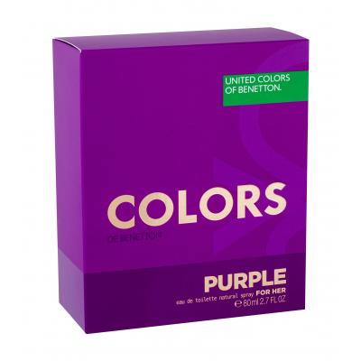 Benetton Colors de Benetton Purple Toaletní voda pro ženy 80 ml poškozená krabička