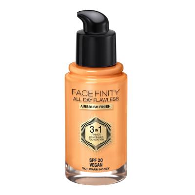 Max Factor Facefinity All Day Flawless SPF20 Make-up pro ženy 30 ml Odstín W78 Warm Honey