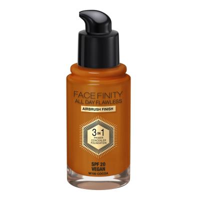 Max Factor Facefinity All Day Flawless SPF20 Make-up pro ženy 30 ml Odstín W100 Cocoa