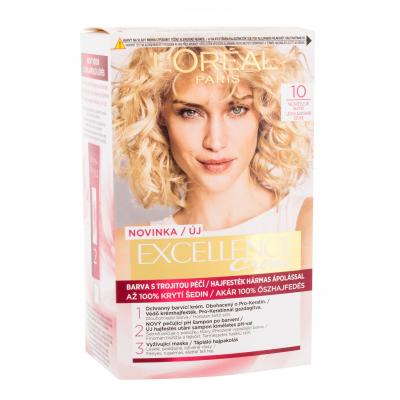 L'Oréal Paris Excellence Creme Triple Protection Barva na vlasy pro ženy 48 ml Odstín 10 Lightest Ultimate Blonde