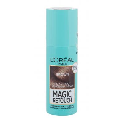 L'Oréal Paris Magic Retouch Instant Root Concealer Spray Barva na vlasy pro ženy 75 ml Odstín Brown