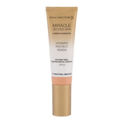 Max Factor Miracle Second Skin SPF20 Make-up pro ženy 30 ml Odstín 07 Neutral Medium